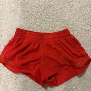 Lululemon Hotty Hots Women's Red Athletic Shorts
